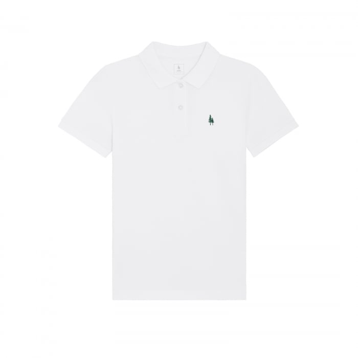 Tricou polo femei, brodat logo, bumbac organic