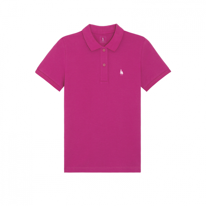 Tricou polo femei, brodat logo, bumbac organic