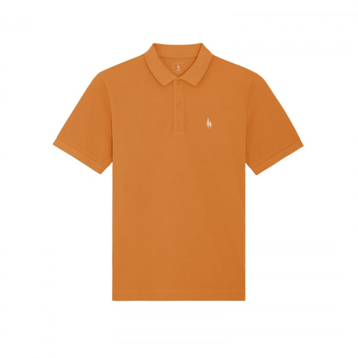 Tricou polo barbati, brodat logo, 100% bumbac organic