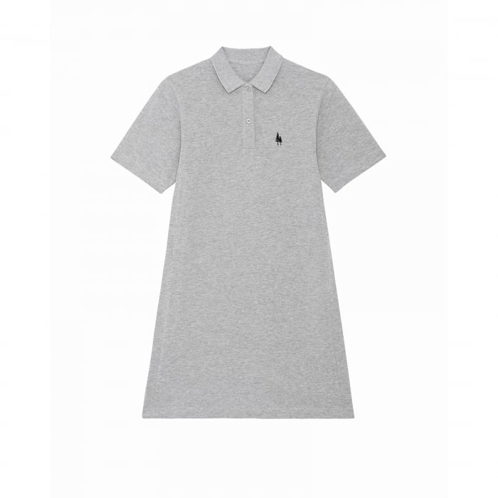 Rochie polo, logo brodat, 100% bumbac organic