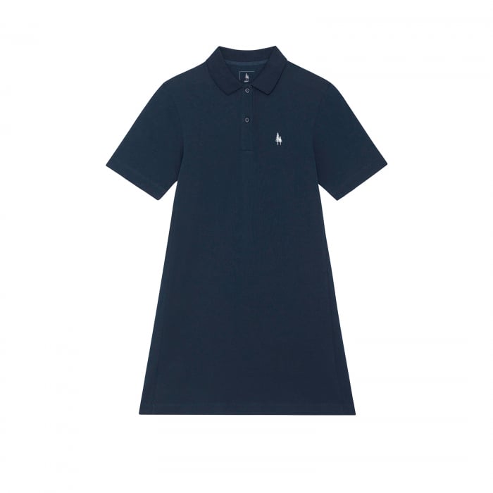 Rochie polo, logo brodat, 100% bumbac organic