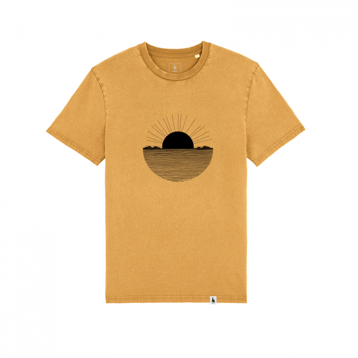 Tricou unisex aspect vintage, Minimalist Sunset