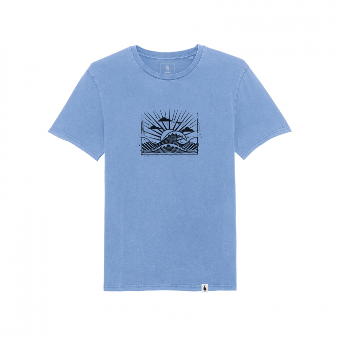 Tricou unisex aspect vintage, Seaside Serenity