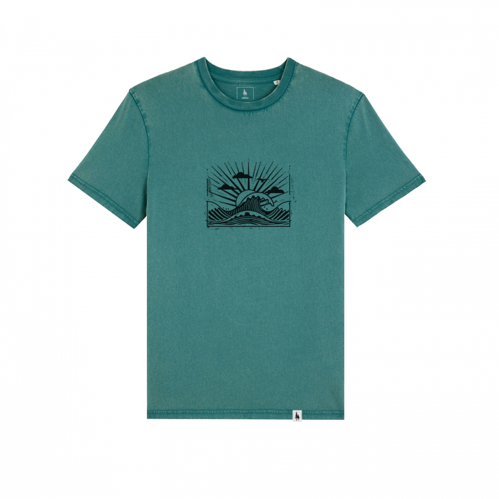 Tricou unisex aspect vintage, Seaside Serenity