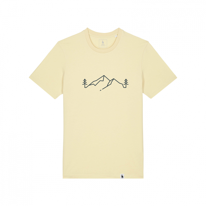 Unisex T-Shirt, mid-light, Line art pines, slim fit [1]
