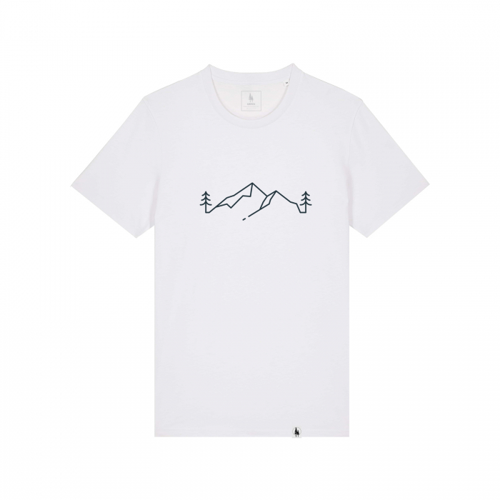 Unisex T-Shirt, mid-light, Line art pines, slim fit [1]