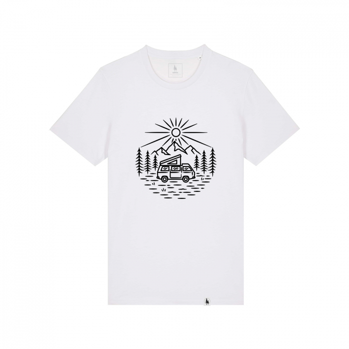 Unisex T-Shirt, mid-light, Wild road living, slim fit [1]