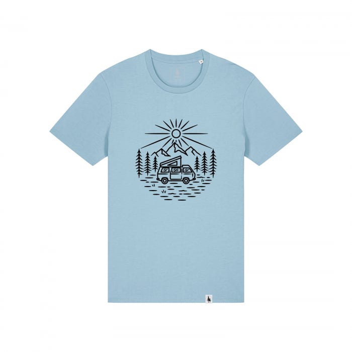 Unisex T-Shirt, mid-light, Wild road living, slim fit [1]