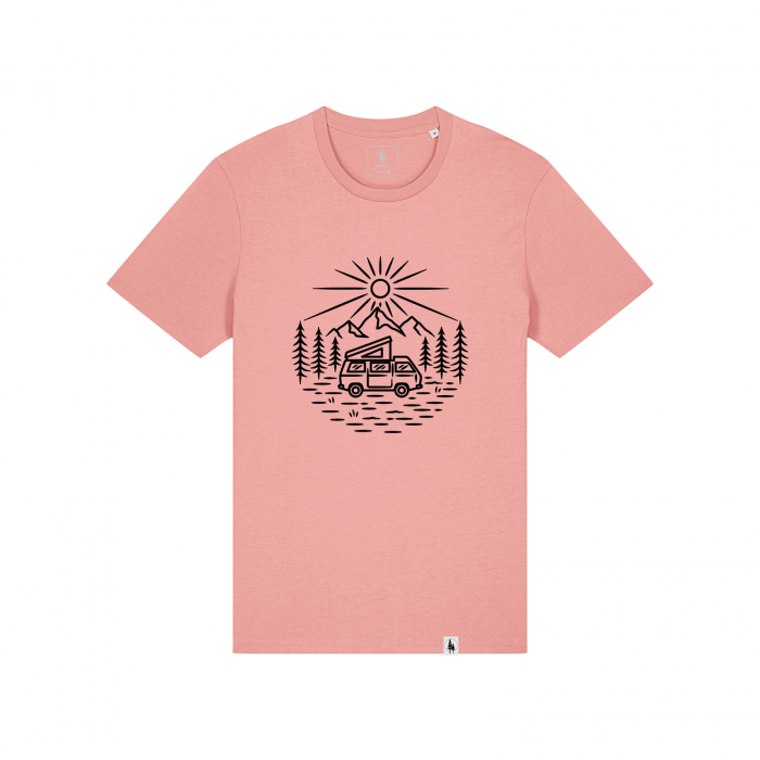Unisex T-Shirt, mid-light, Wild road living, slim fit [1]
