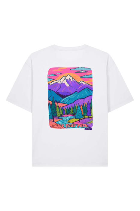 Tricou unisex, relaxed fit, Color your path [2]