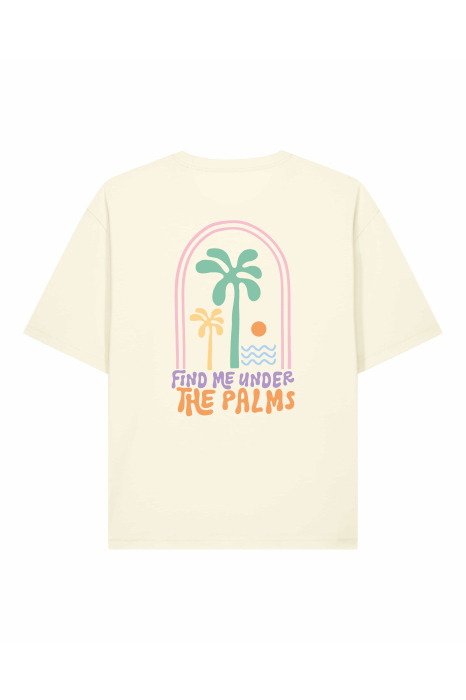 Tricou unisex, relaxed fit, Find me under the palms [2]