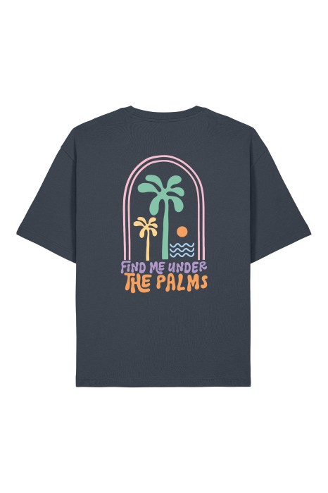 Tricou unisex, relaxed fit, Find me under the palms [2]