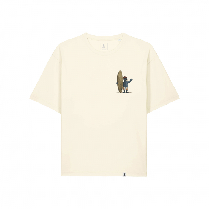 Unisex T-shirt, relaxed fit, Old time surfing bear [2]