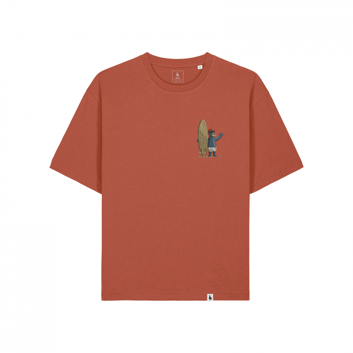 Unisex T-shirt, relaxed fit, Old time surfing bear [2]