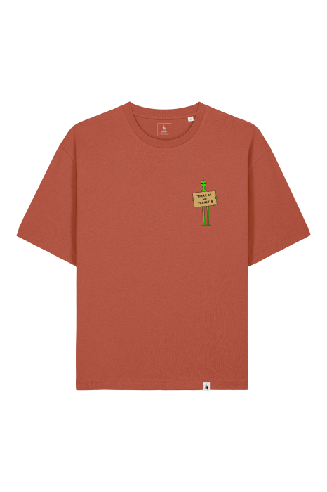 Tricou unisex Briz, print Planet B, relaxed fit [3]