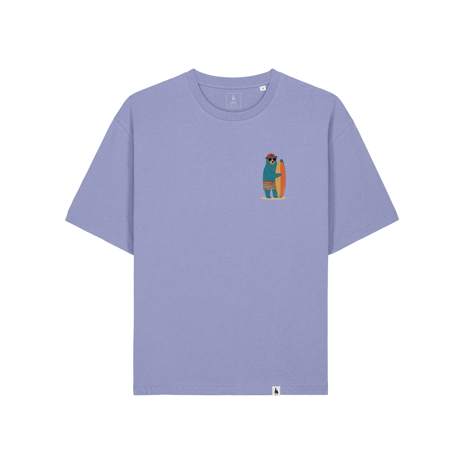 Tricou unisex, relaxed fit, S/XL, Summer time bear [3]