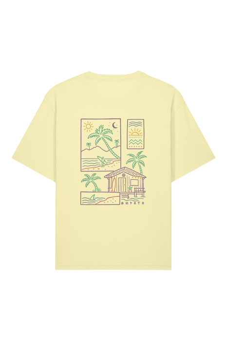 Tricou unisex Briz, print Summer time, relaxed fit [2]