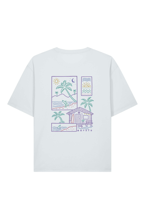 Tricou unisex Briz, print Summer time, relaxed fit [2]