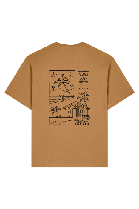 Tricou unisex Briz, print Summer time, relaxed fit [2]