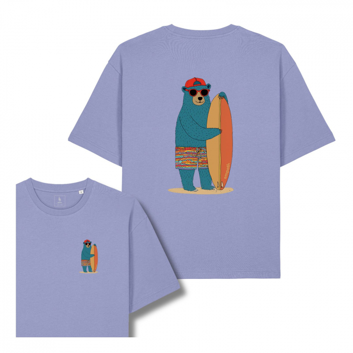 Unisex T-shirt, relaxed fit, Summer time bear [1]