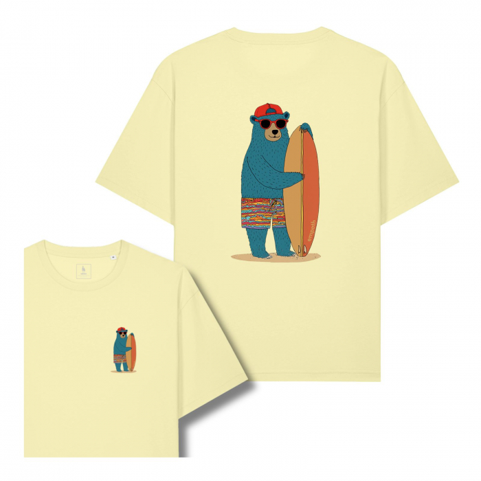 Unisex T-shirt, relaxed fit, Summer time bear [1]