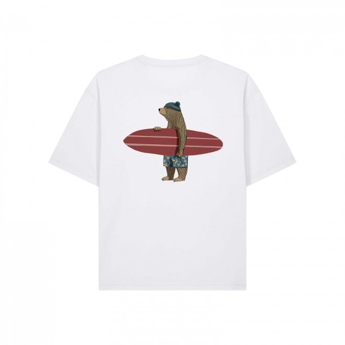 Unisex T-shirt, relaxed fit, Surfer bear [3]
