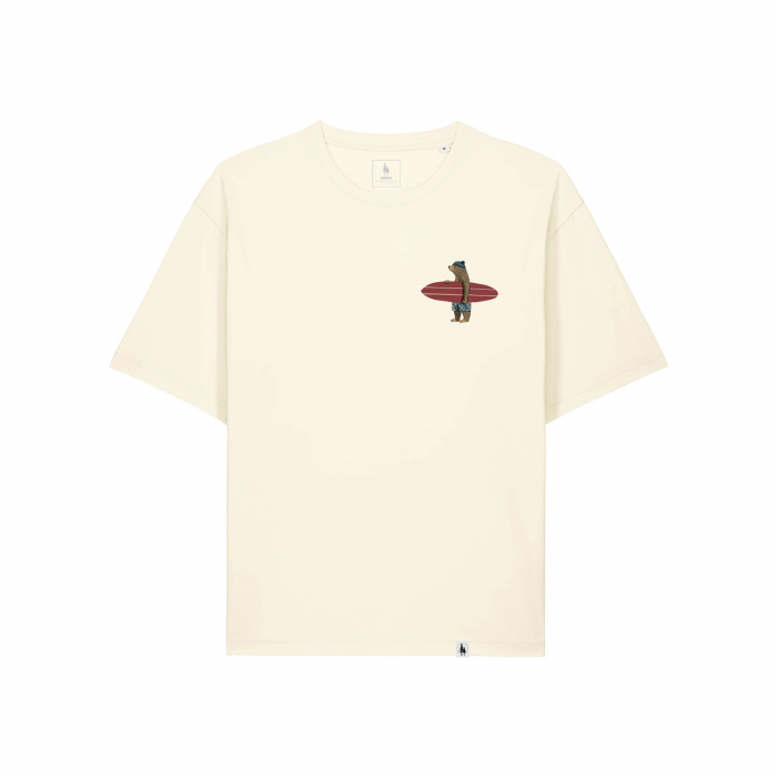 Tricou unisex, L, relaxed fit, Surfer bear [2]