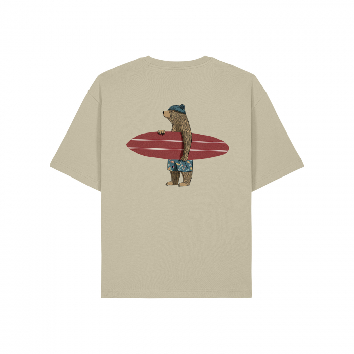 Unisex T-shirt, relaxed fit, Surfer bear [3]