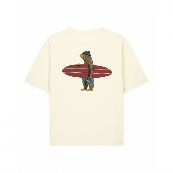 Unisex T-shirt, relaxed fit, Surfer bear [3]