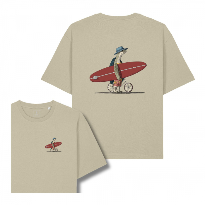 Unisex T-shirt, relaxed fit, Turtle surfer [1]