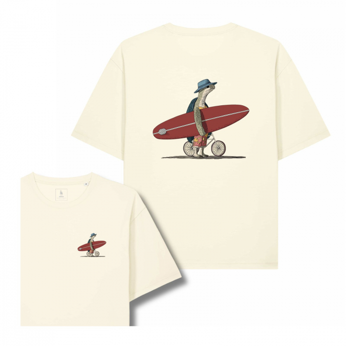 Unisex T-shirt, relaxed fit, Turtle surfer [1]