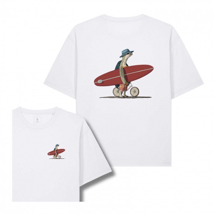 Unisex T-shirt, relaxed fit, Turtle surfer [1]