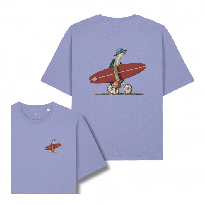 Unisex T-shirt, relaxed fit, Turtle surfer [1]