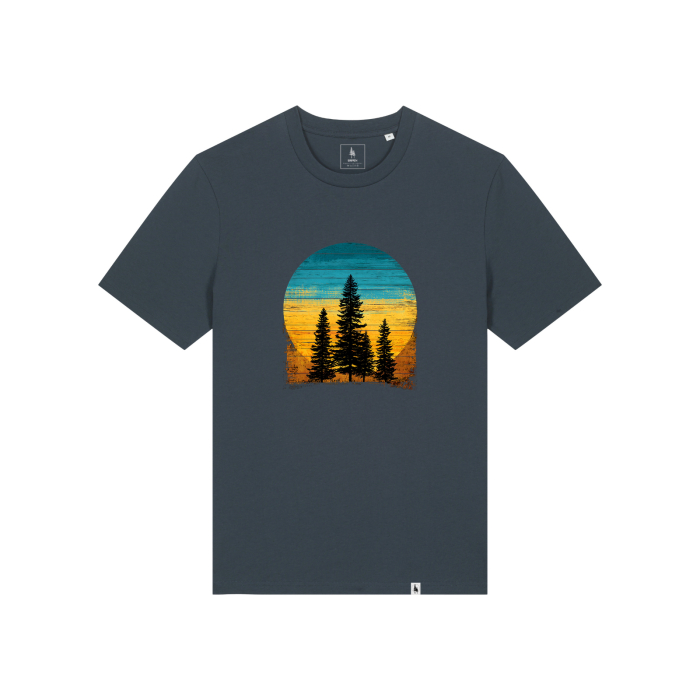 Tricou unisex, Retro Pines [1]