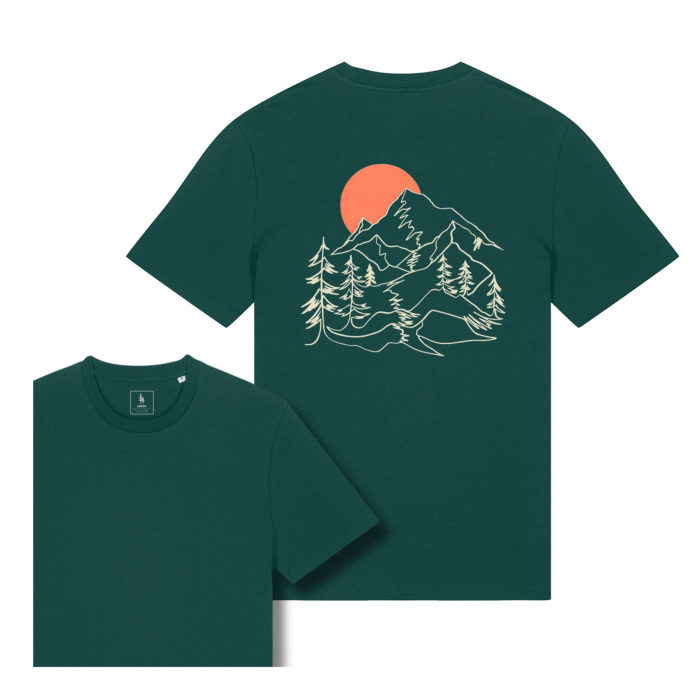 Tricou unisex, Sunset Peaks [1]