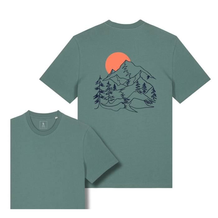 Tricou unisex, Sunset Peaks [1]