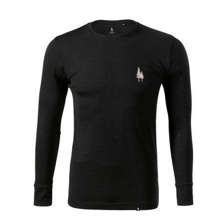 T-shirts - Bluză bărbați din lână merino, logo Empath
