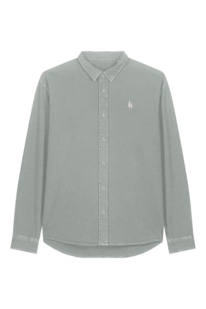 WOMEN - Unisex's Shirt, oversized, Embroidered Logo