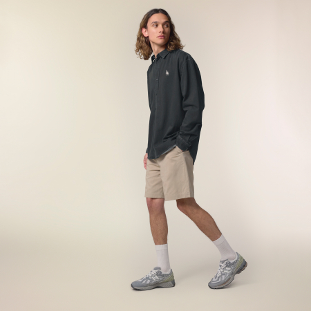 Camasa unisex, oversized fit, Worker, Logo brodat [4]