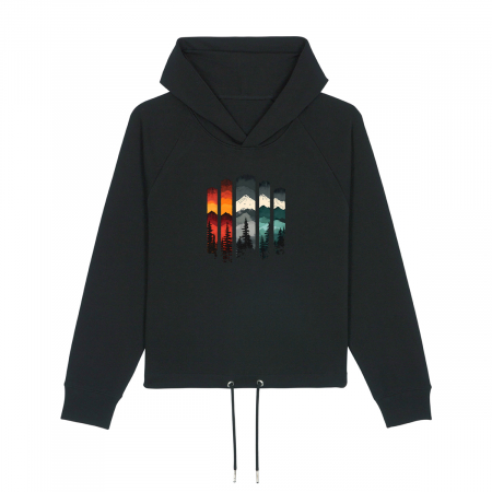 Hanorace - Hanorac dama, cropped fit, Horizons