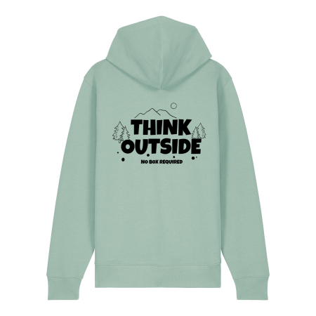 Hanorac gros cu fermoar, Think outside [1]