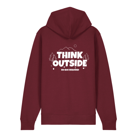 Hanorac gros cu fermoar, Think outside [1]