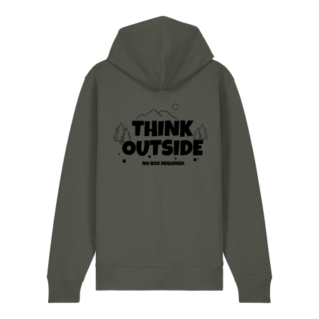 Hanorac gros cu fermoar, Think outside [1]