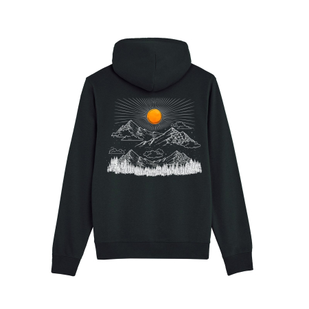 Thin Unisex Hoodie, Sunrise in the Mountains [1]