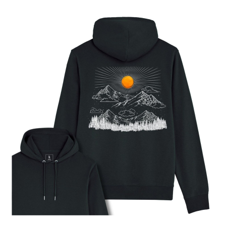 Hanorac subtire unisex, Sunrise in the Mountains