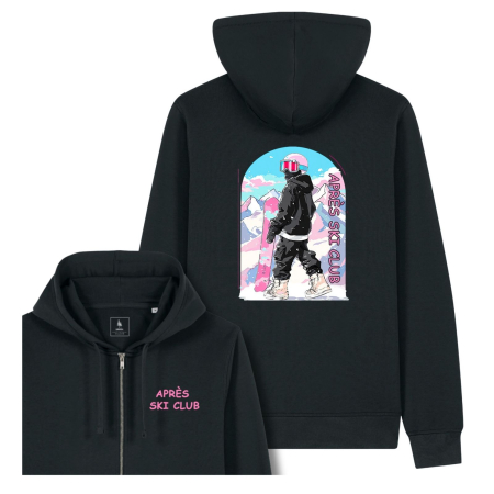 Hanorace - Hanorac unisex cu fermoar, Apres Ski Club