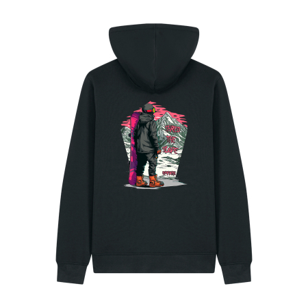 BĂRBAȚI - Hanorac unisex cu fermoar, Shred the Slope