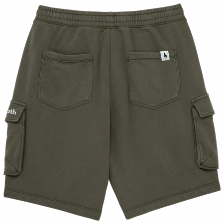 FRENCH TERRY WASHED EFFECT CARGO SHORTS [4]
