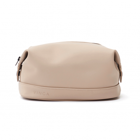 Water-Resistant Toiletry Bag, Vegan Leather [2]