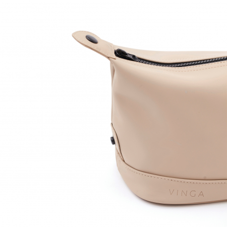 Water-Resistant Toiletry Bag, Vegan Leather [3]